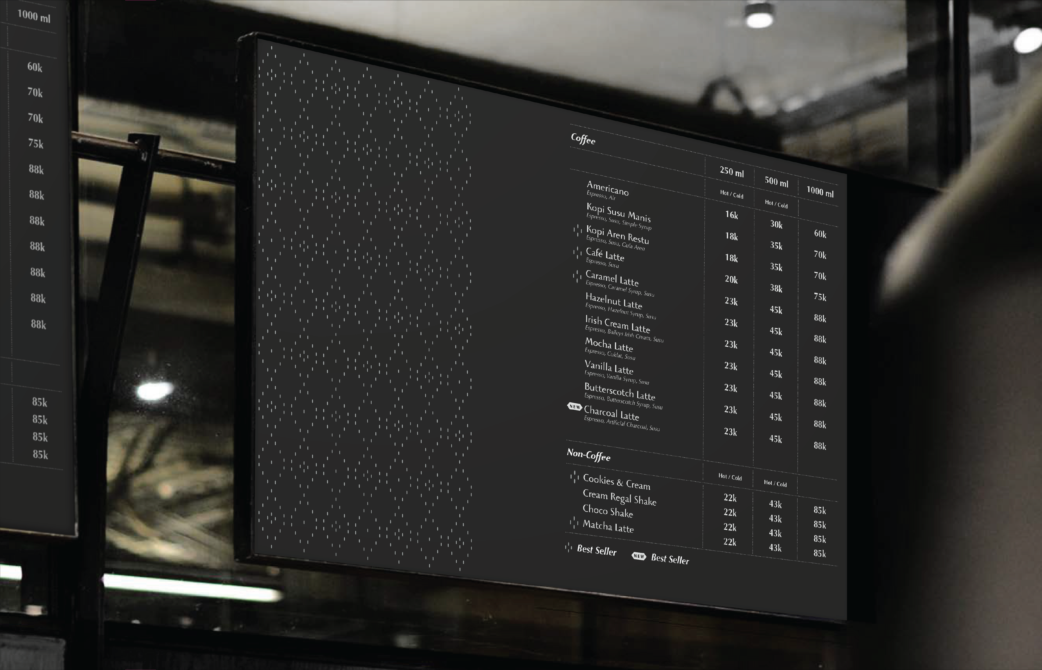 kopirestu screen menu